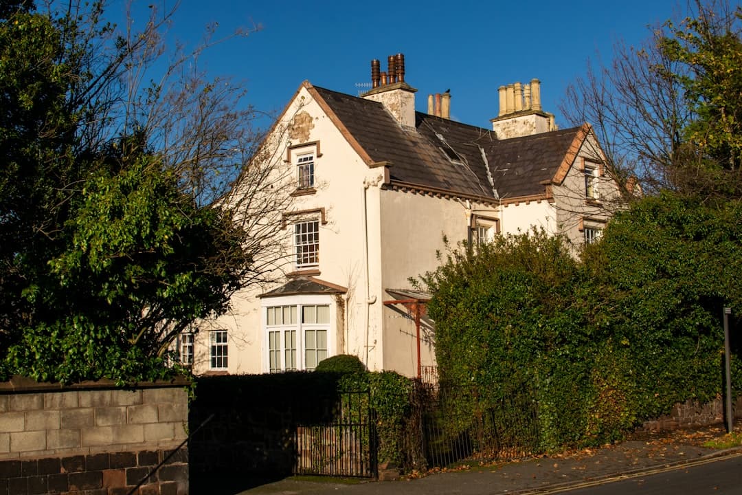 Exterior of a residential home in evening light